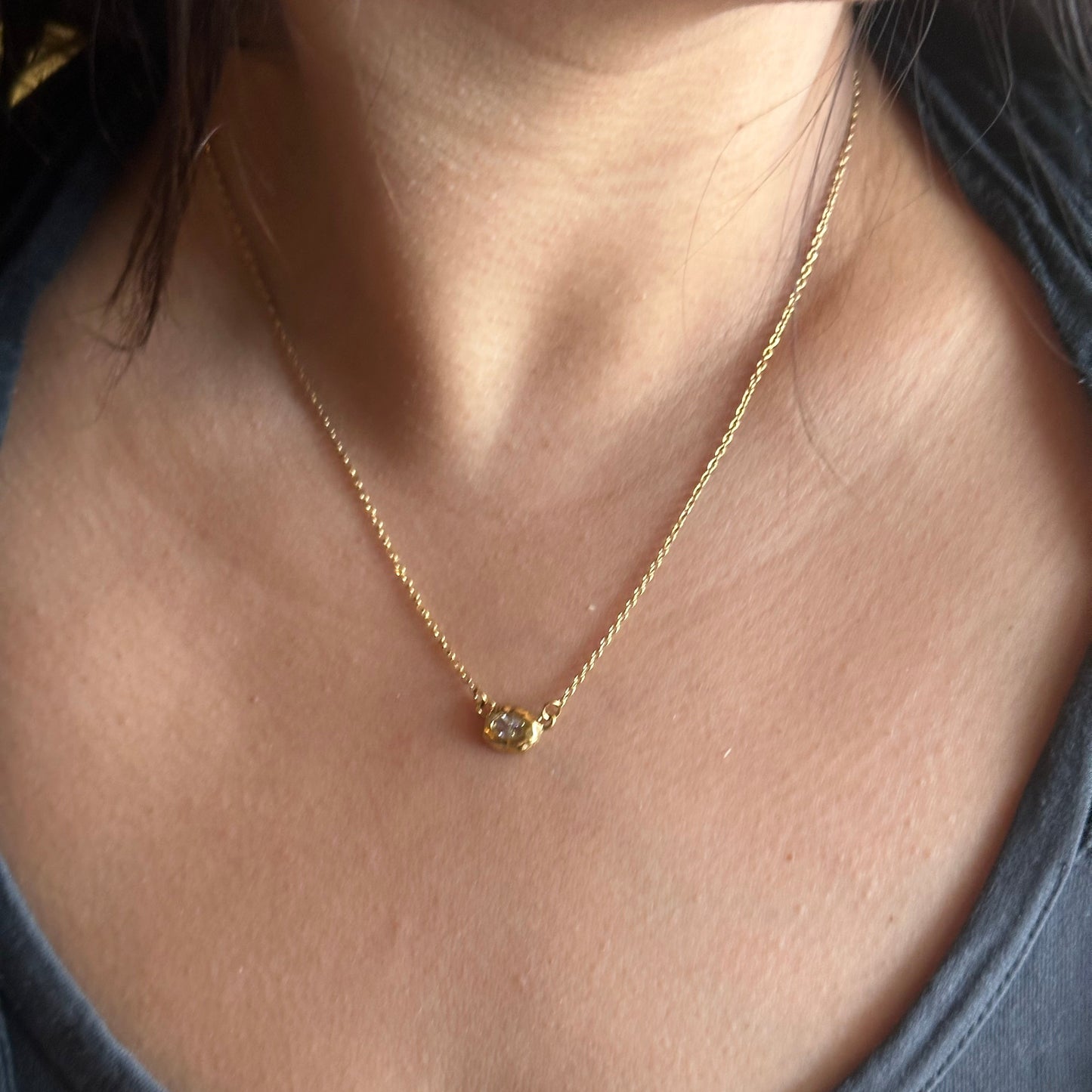 Amparo Necklace | Dainty Gold CZ Everyday Necklace