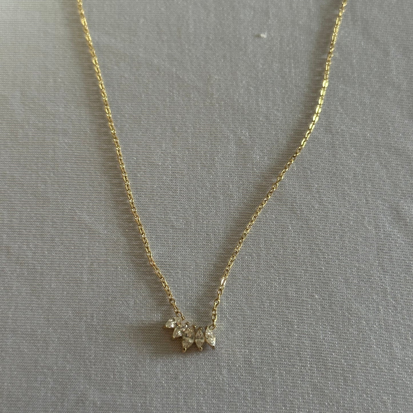 Sutil Necklace | Dainty Gold CZ Everyday Necklace