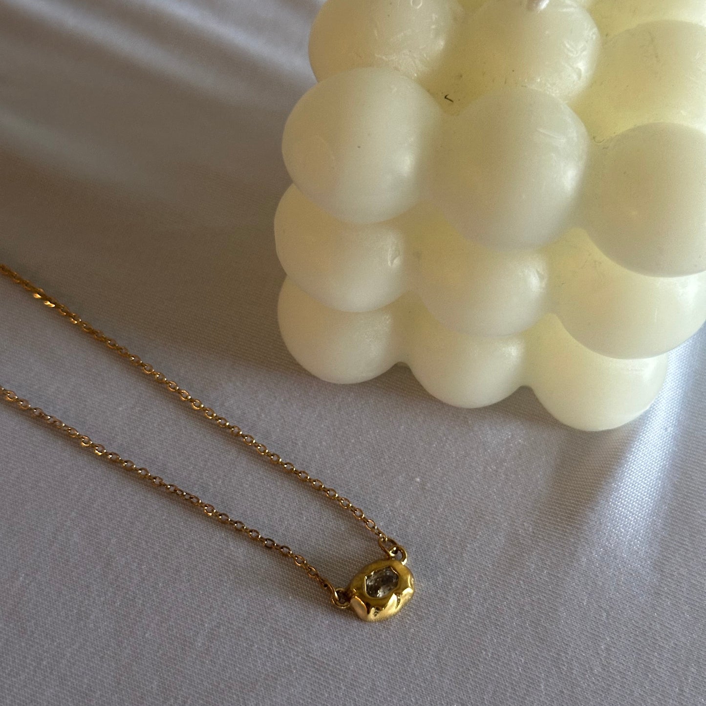 Amparo Necklace | Dainty Gold CZ Everyday Necklace