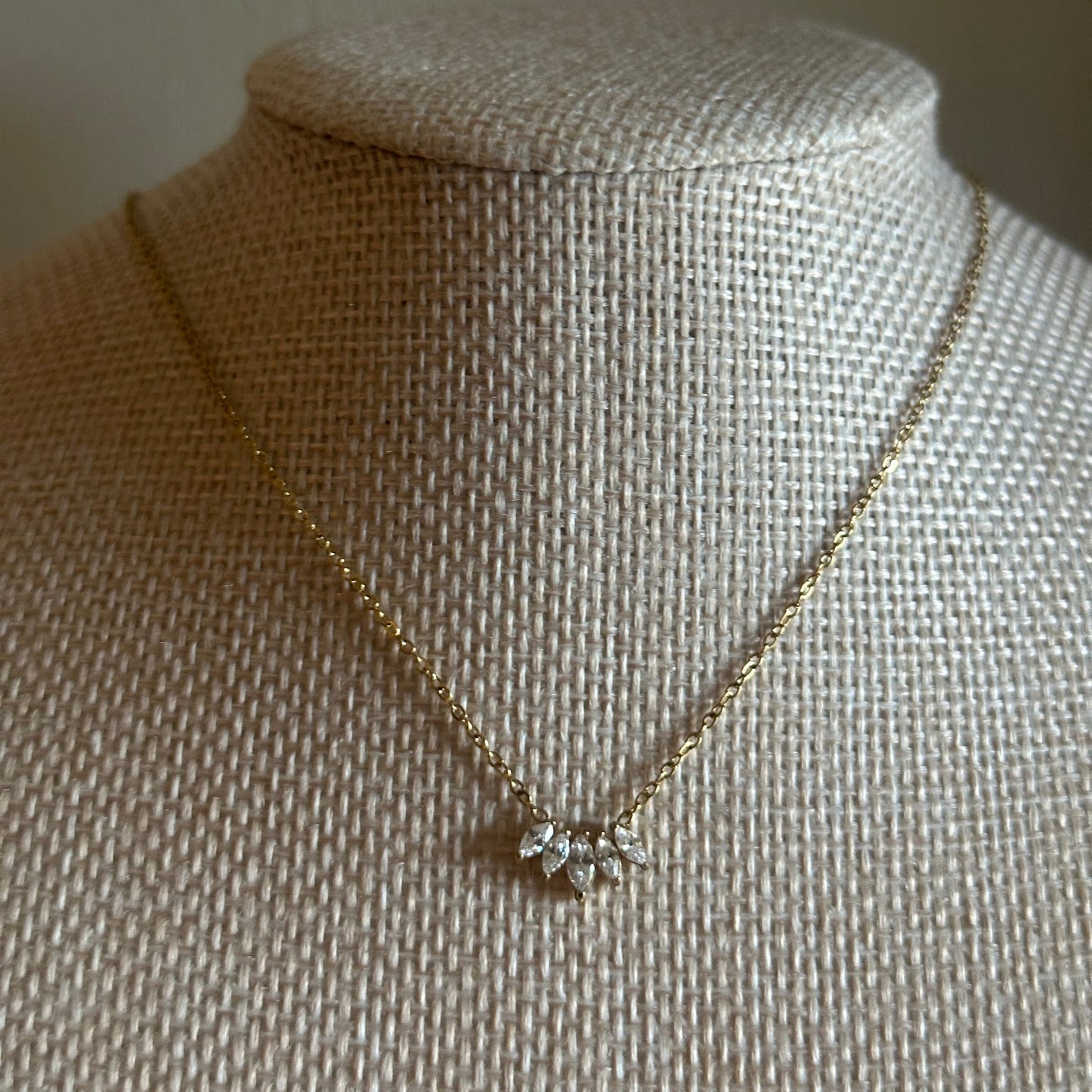 Sutil Necklace | Dainty Gold CZ Everyday Necklace