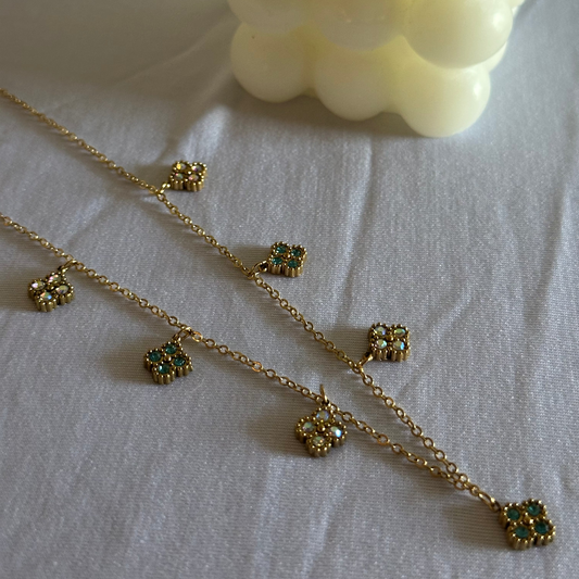 Fortuna Clover Charm Necklace