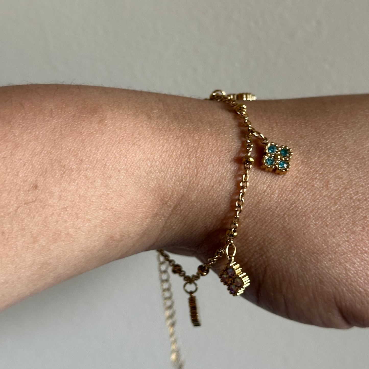 Fortuna Clover Charm Bracelet