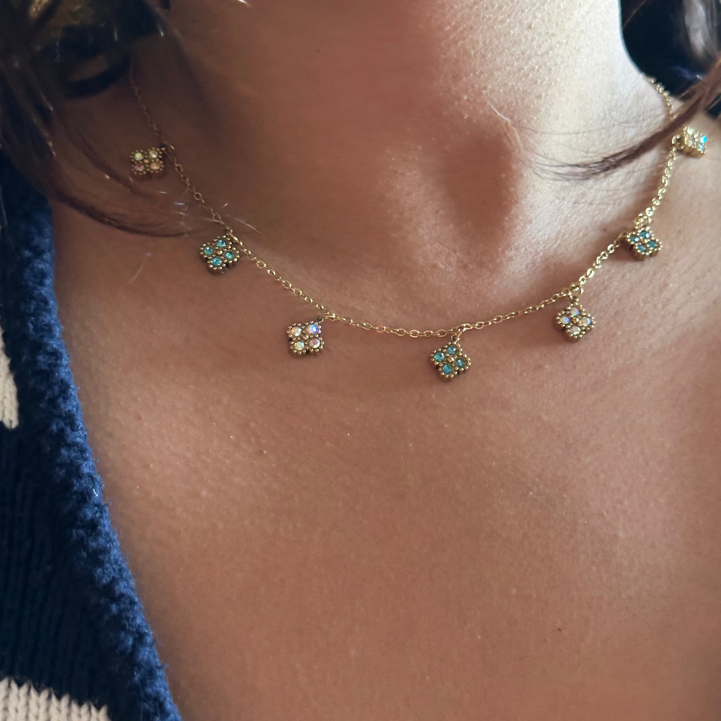 Fortuna Clover Charm Necklace